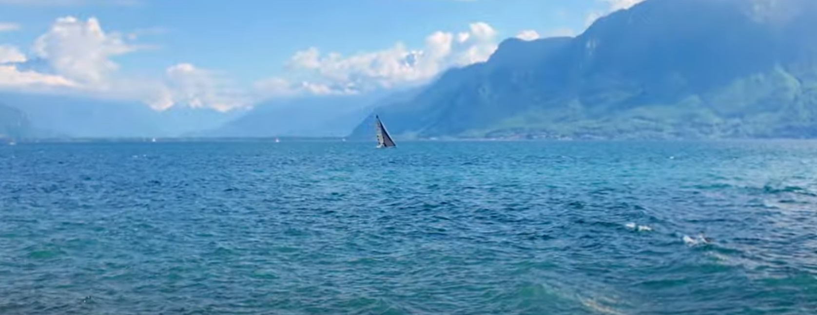 Lakeside Promenade Activity in Switzerland